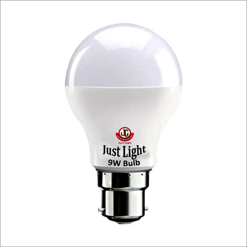 9W LED Bulb - Cool Daylight, B22 Base, Indoor Application | Input Voltage 220-240V, Power Factor Electric, Round Shape
