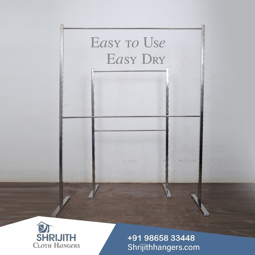 Silver Ss Display Hanger Stand