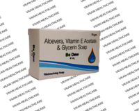 Aloe Vera Soap - 4% Aloe Vera, 0.25% Vitamin E Acetate, 2% Glycerin | External Use, Recommended For All Ages, Store In Cool Dry Place