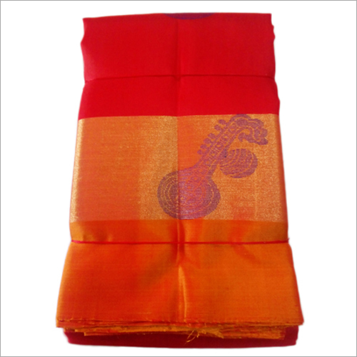 Ladies Silk Saree - Orange Color, Casual Style for All Seasons | Elegant for Rainy, Spring, Summer, and Winter Occasions
