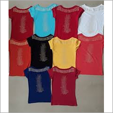 Available In Different Color Ladies Cotton Top
