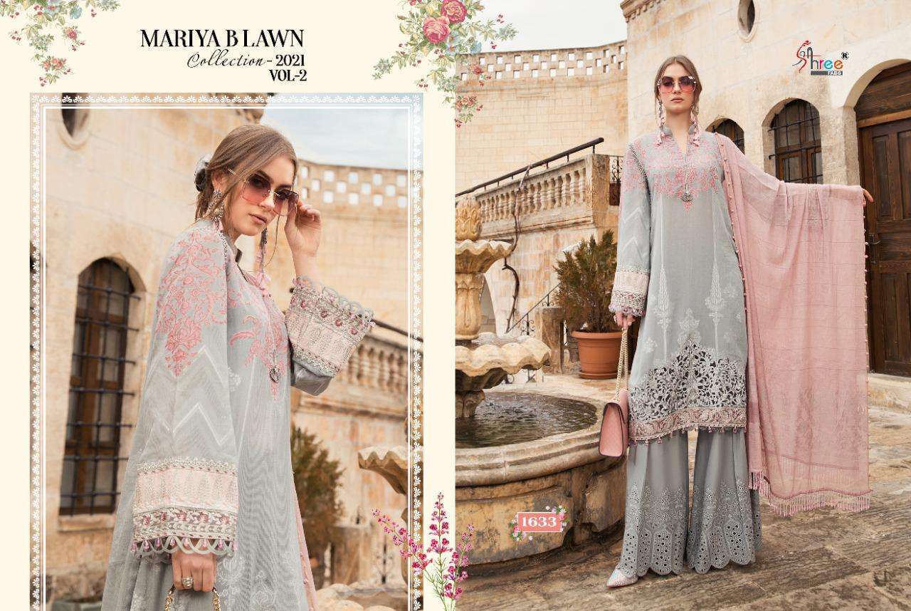 Shree Fab Mariya B Lawn Collection 2021 Vol 2 Lawn With Work Pakistani Suit Catalog