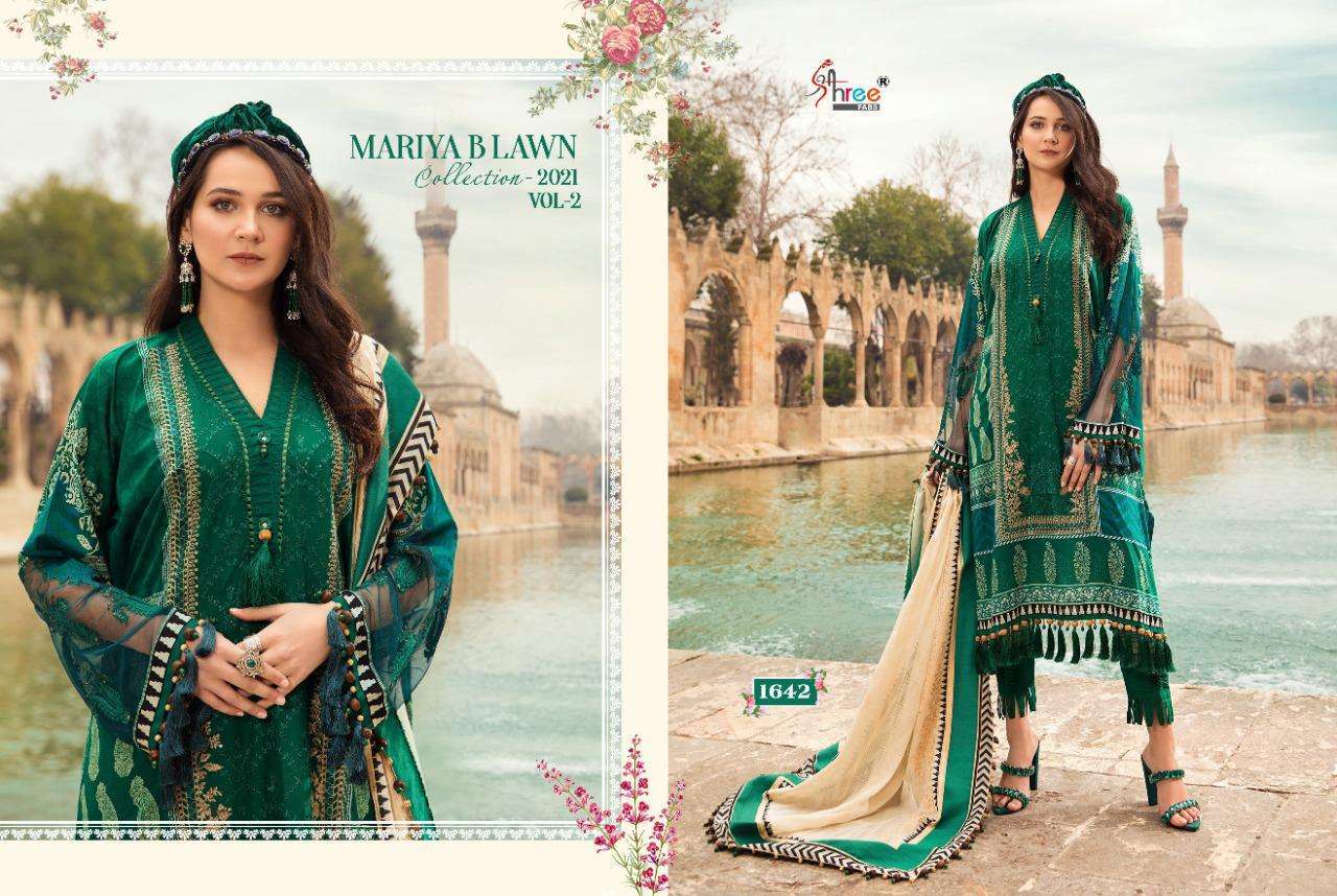 Shree Fab Mariya B Lawn Collection 2021 Vol 2 Lawn With Work Pakistani Suit Catalog