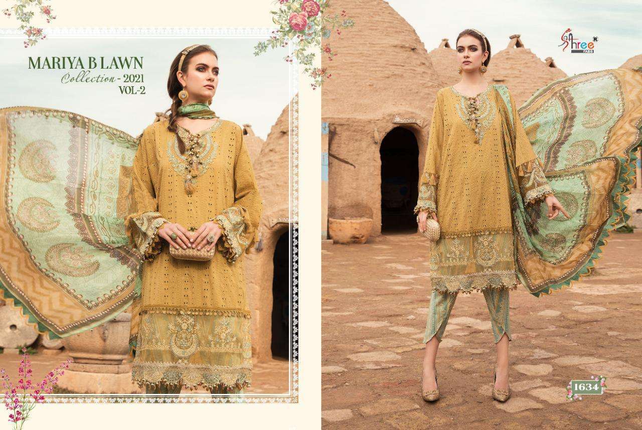 Shree Fab Mariya B Lawn Collection 2021 Vol 2 Lawn With Work Pakistani Suit Catalog