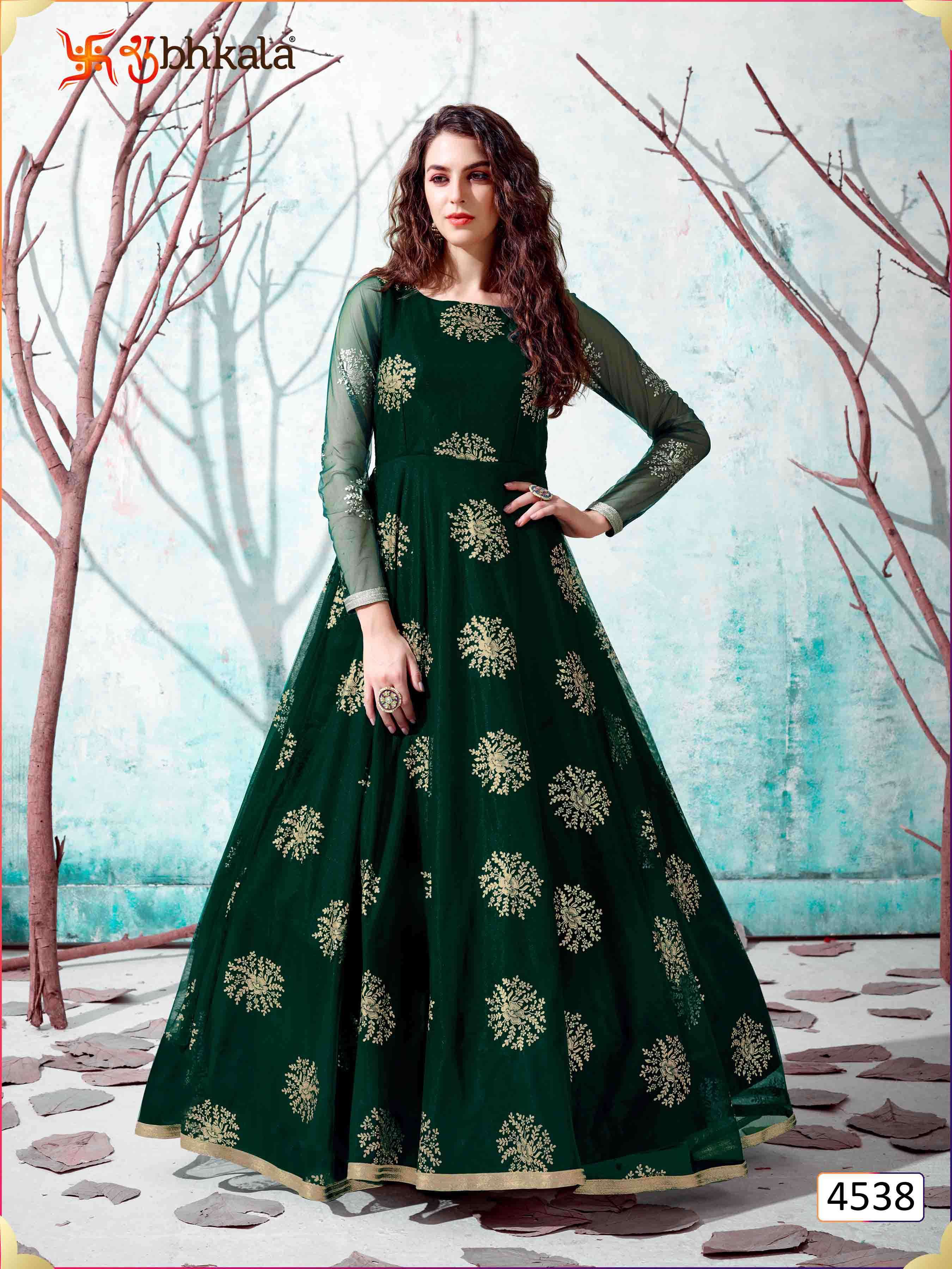 Shubhkala Flory Vol 13 Net Designer Gown Type Salwar Suit Catalog