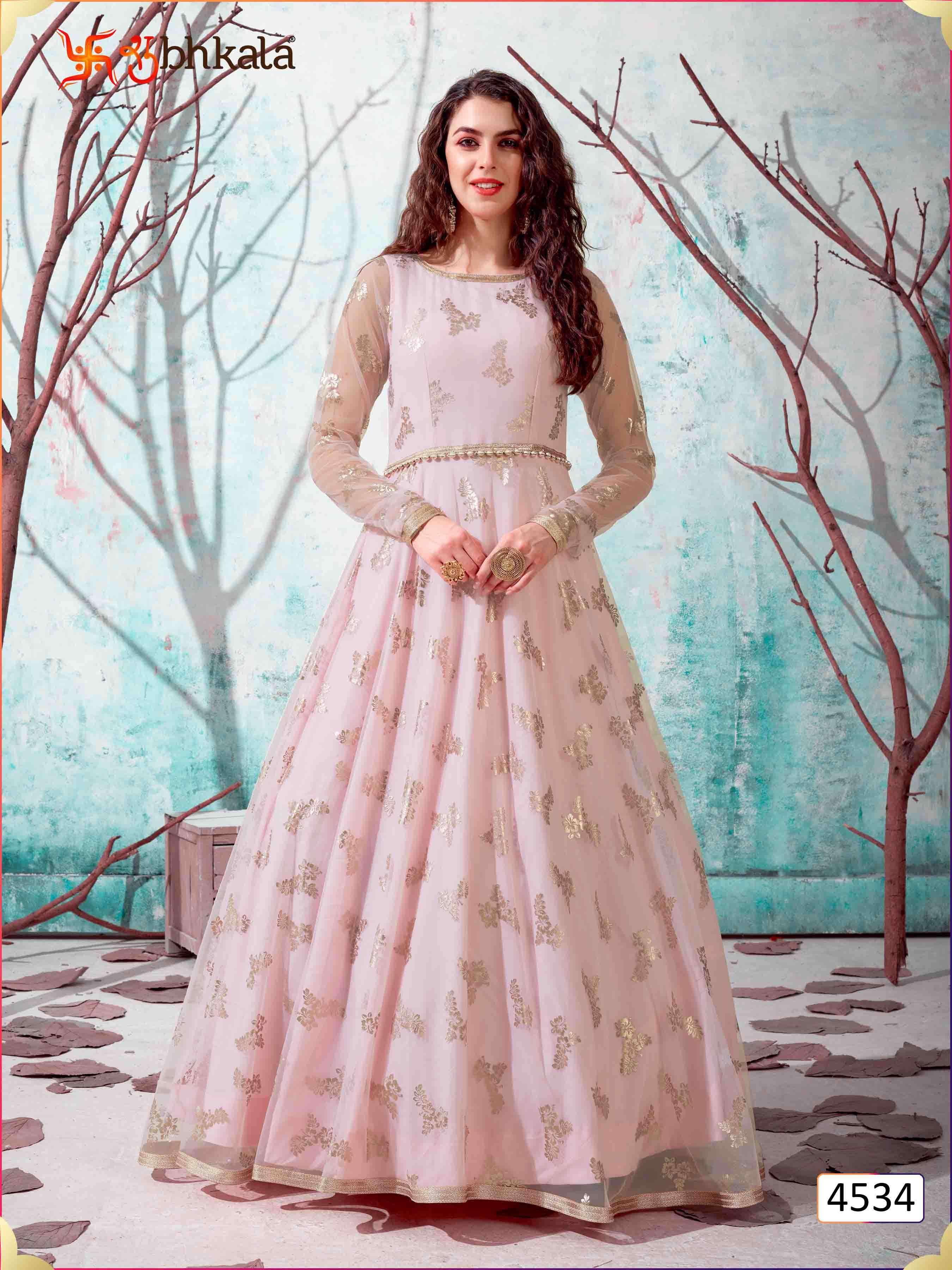 Shubhkala Flory Vol 13 Net Designer Gown Type Salwar Suit Catalog