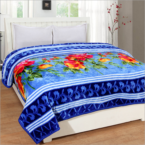 Double Bed Floral Print Mink Blankets