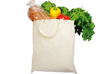 Thin Cotton Natural Color Daily Use Grocery Bag