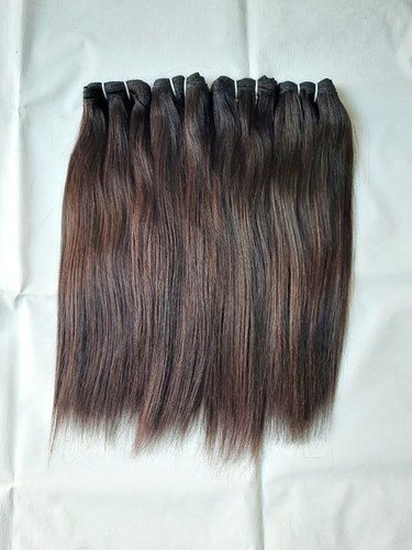 Indian Natural Temple Straight Human Hair Extensions