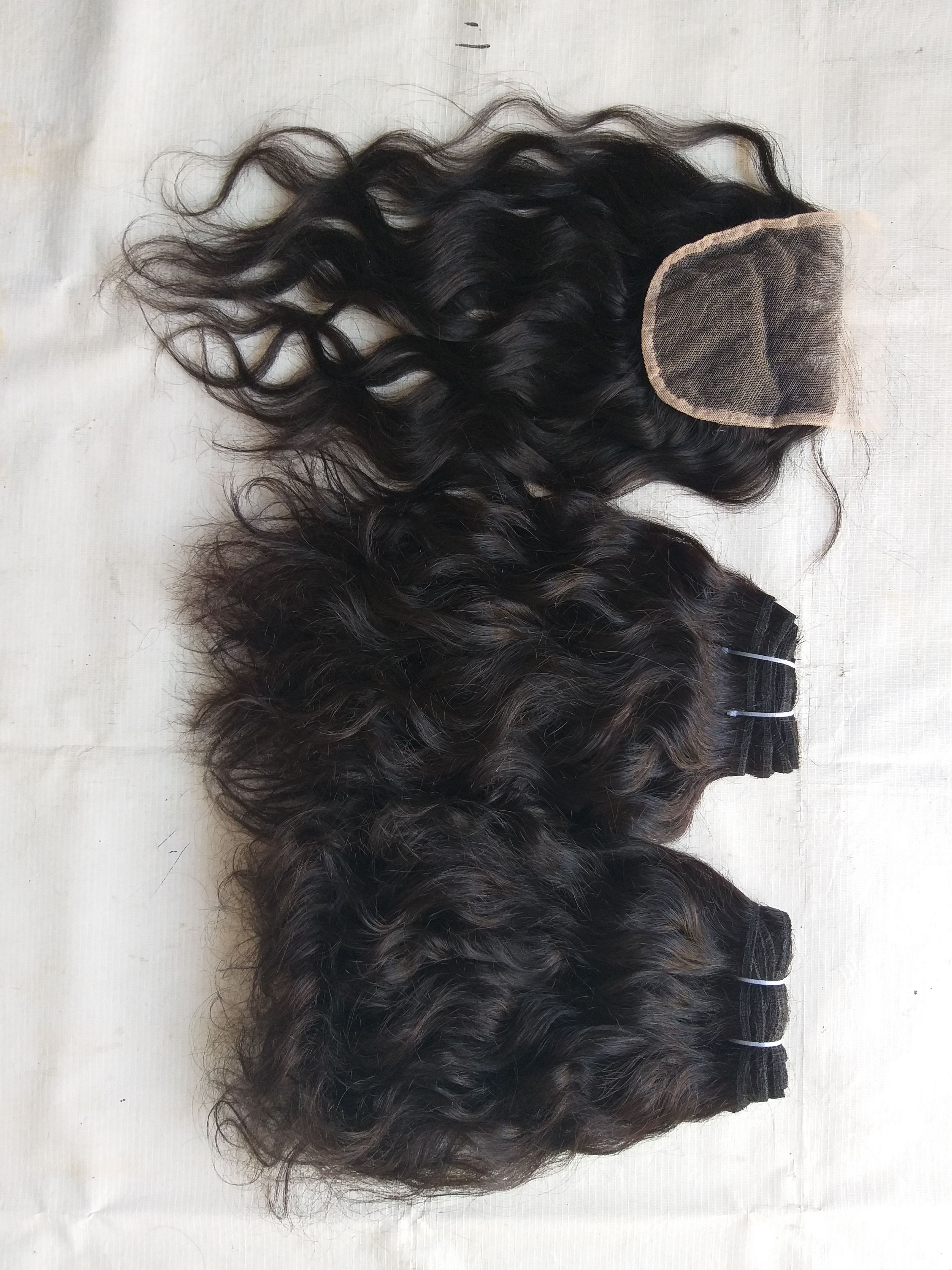 Unprocessed Natural Wavy Human Hair