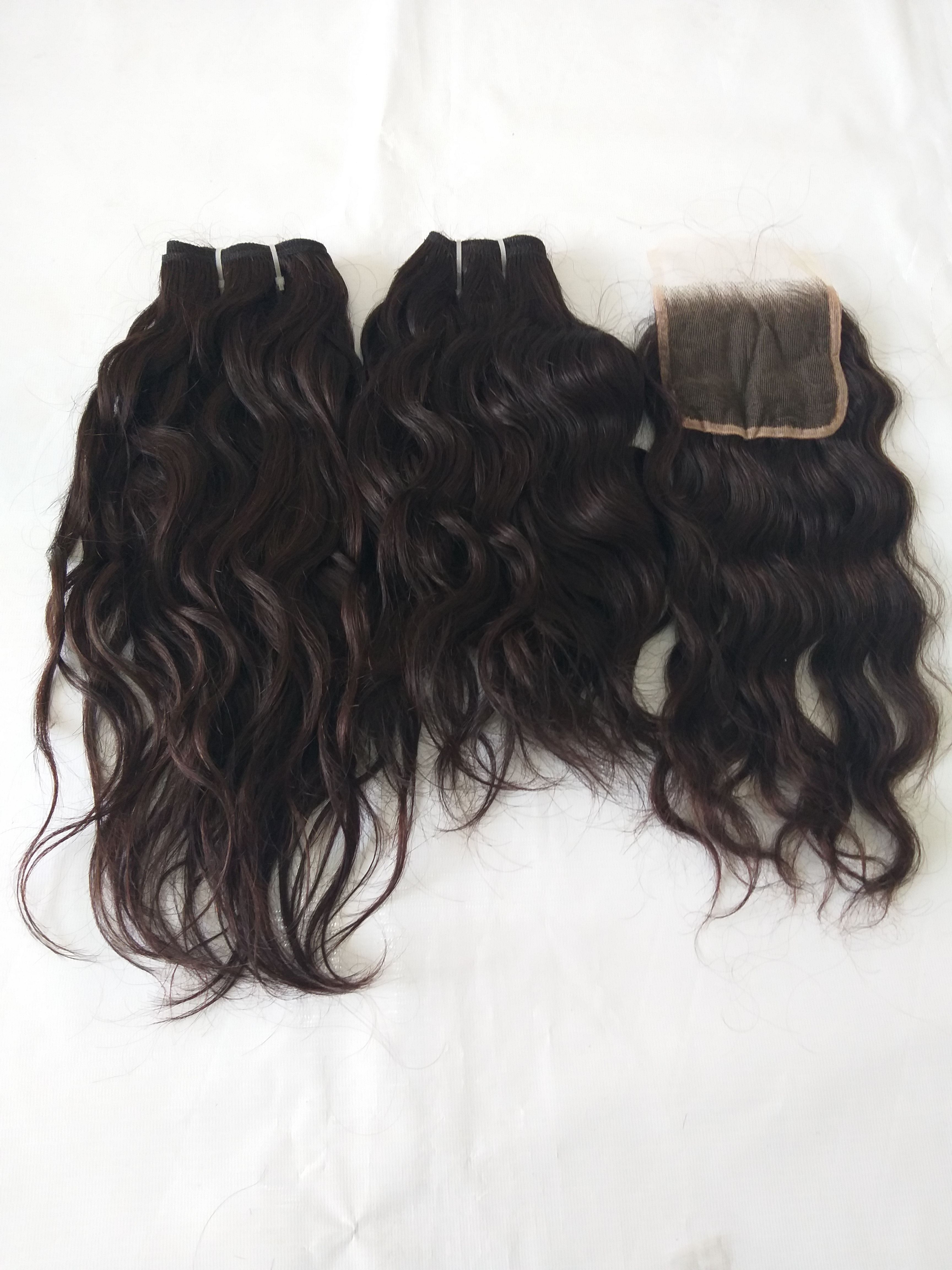 Unprocessed Natural Wavy Human Hair