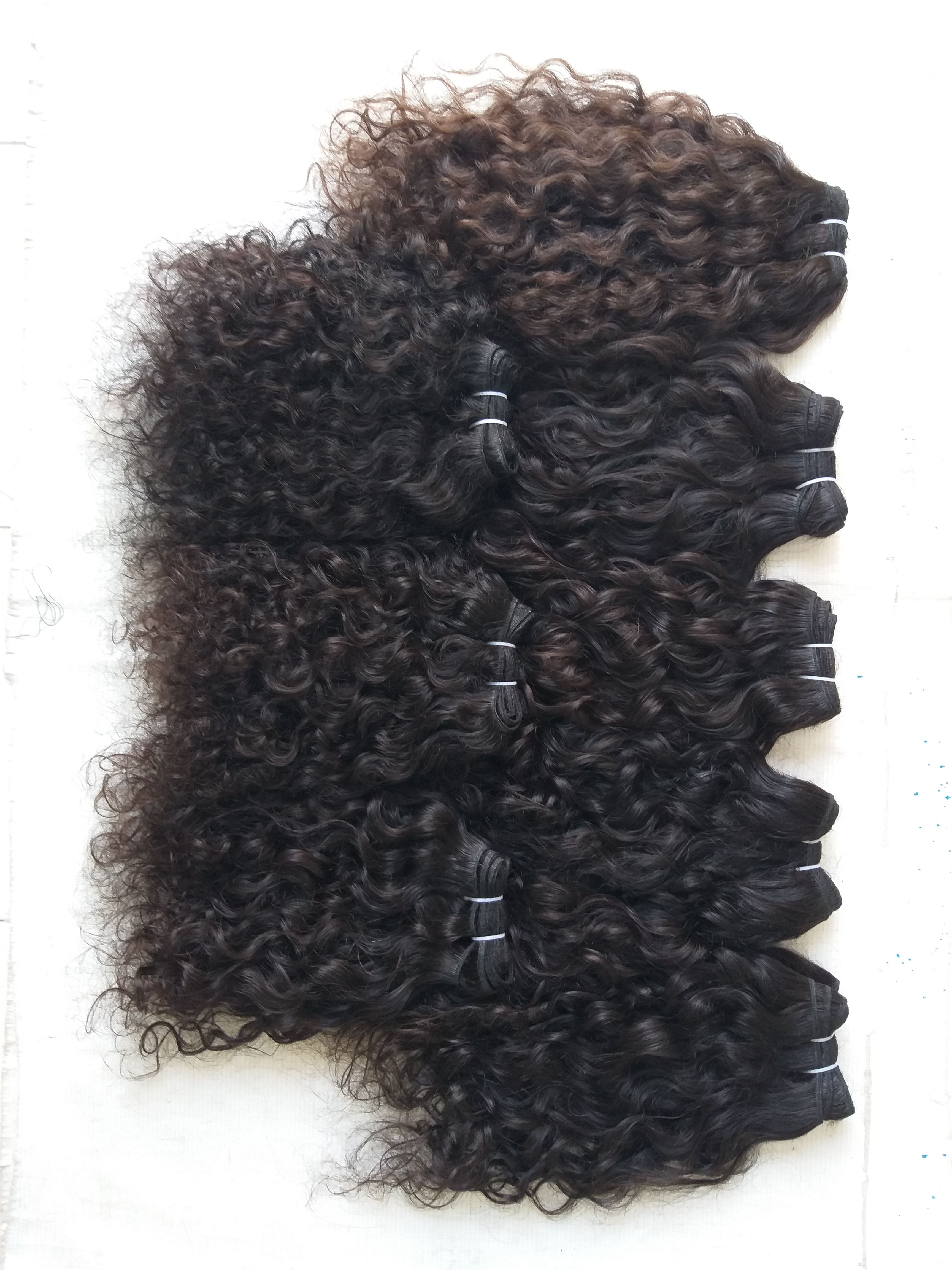 Unprocessed Natural  Deep Curly best human hair extensions