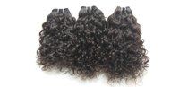 Natural Black Virgin Curly Human Hair Weaves