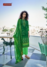 Roli Moli Maria Cambric Cotton Print With Siroswki Diamond Work Dress Material Catalog