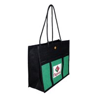 PP Laminated Jute Bag With Front Pocket