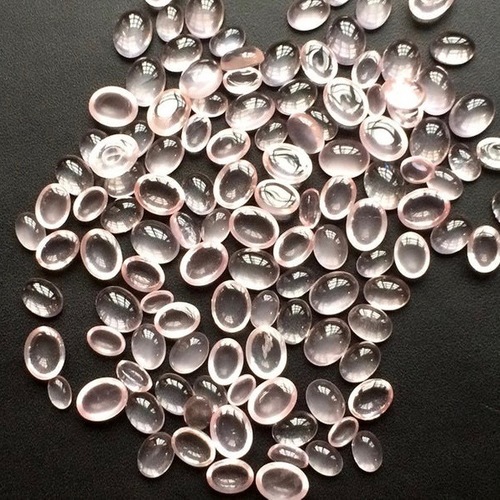 4x6mm Rose Quartz Oval Cabochon Loose Gemstones