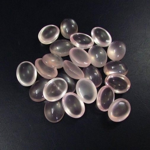 4x6mm Rose Quartz Oval Cabochon Loose Gemstones