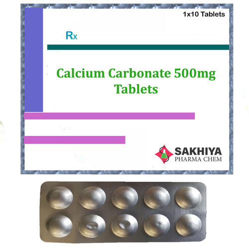 Calcium Carbonate 500mg Tablets