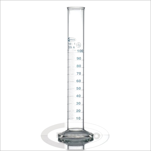 Laboratory Measuring Cylinder - Borosilicate Glass, 100 Ml Capacity | 250 Mm Height, 35 Mm Diameter, Â± 1 Ml Tolerance