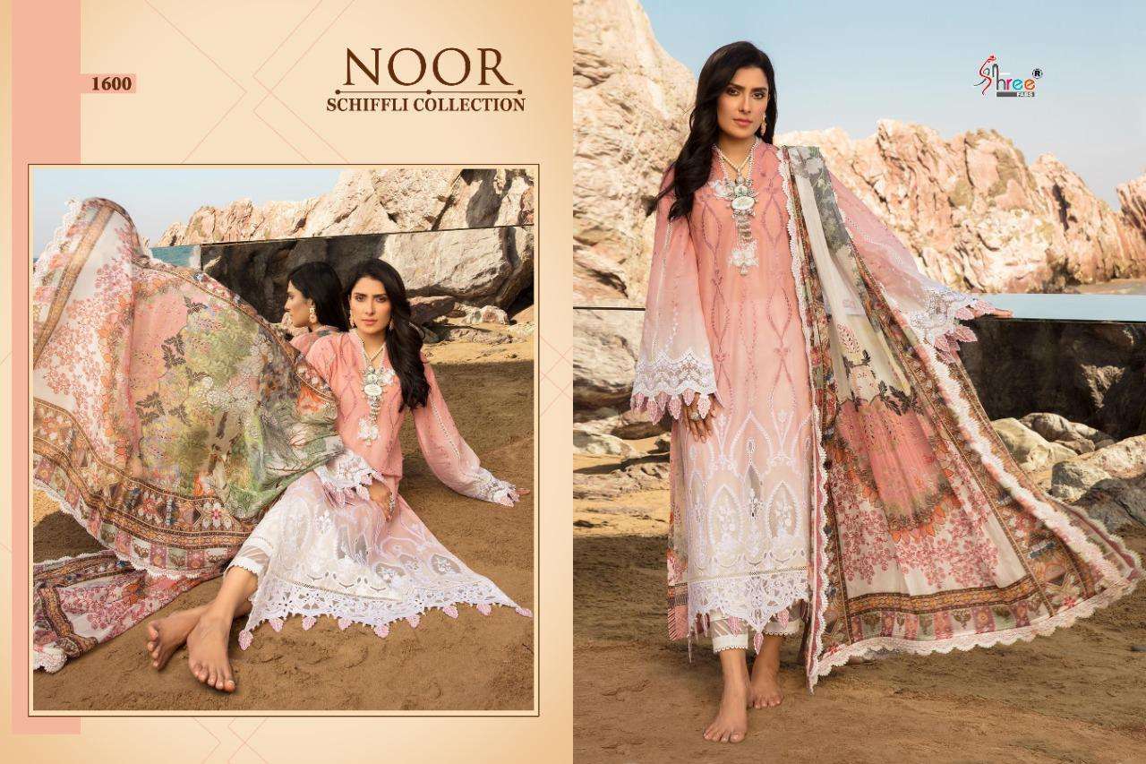Shree Fab Noor Schiffli Collection Lawn With Embroidery Pakistani Suit Catalog