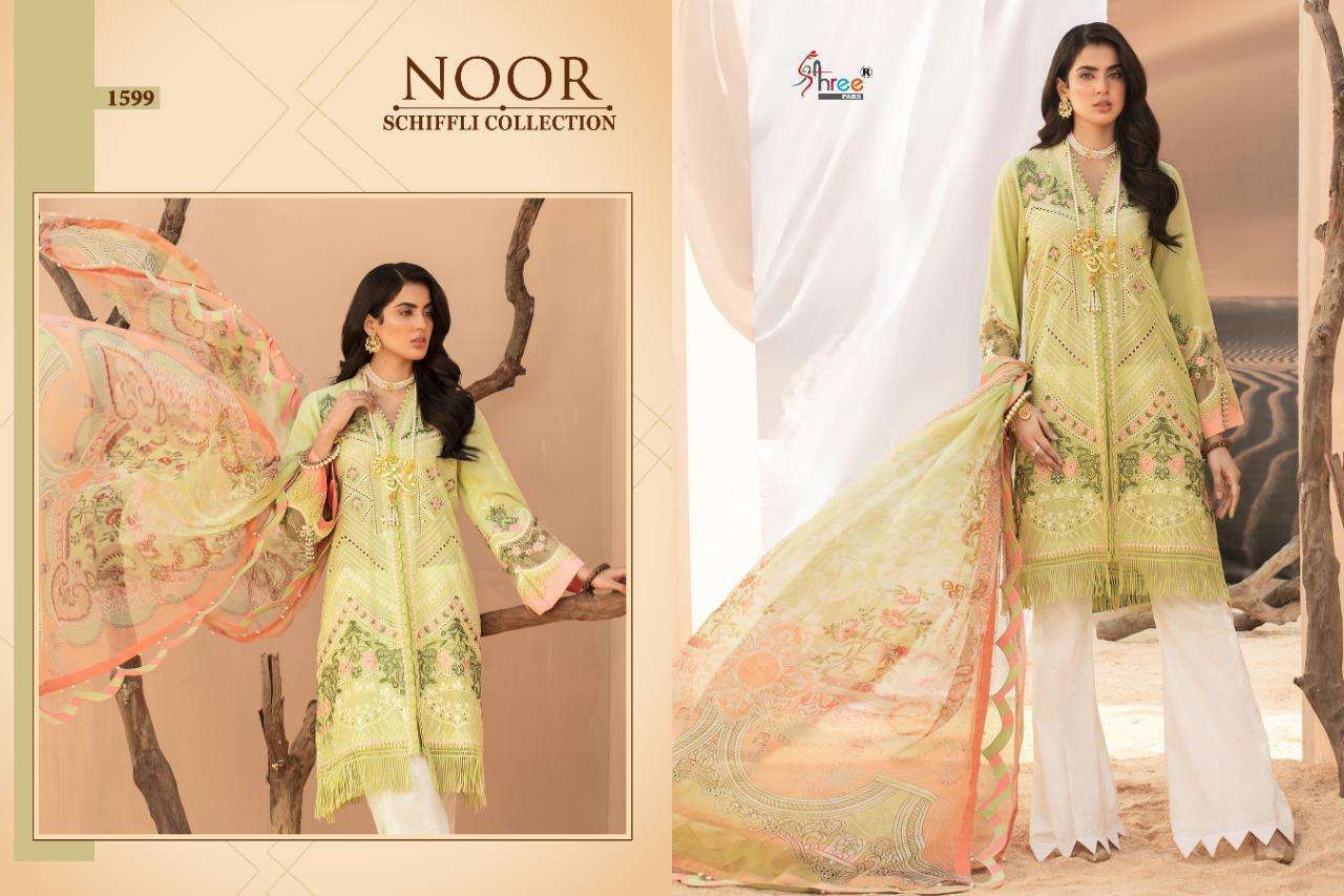 Shree Fab Noor Schiffli Collection Lawn With Embroidery Pakistani Suit Catalog