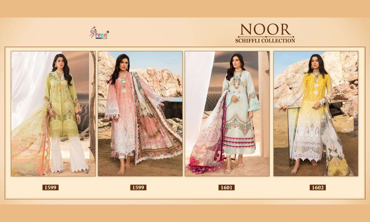 Shree Fab Noor Schiffli Collection Lawn With Embroidery Pakistani Suit Catalog