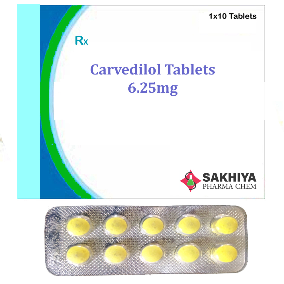 Carvedilol 6.25mg Tablets