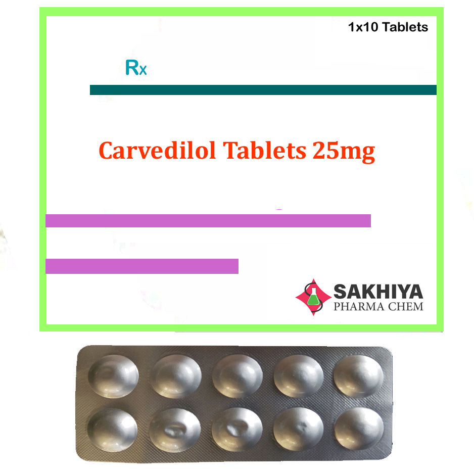 Carvedilol 25mg Tablets