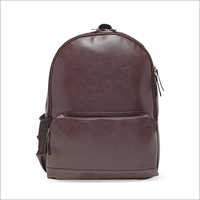 Brown Solid Backpack Bags