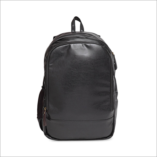 Black Solid Backpack Bags