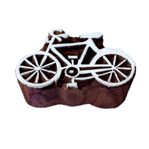 Bicycle  Wooden Block Printing Stamps