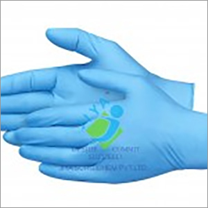 Medical Blue And Purple Nitrile Rubber Gloves
