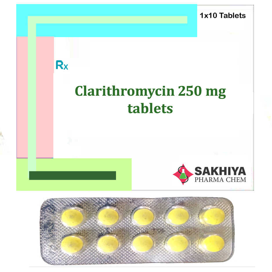 Clarithromycin 250 mg Tablets