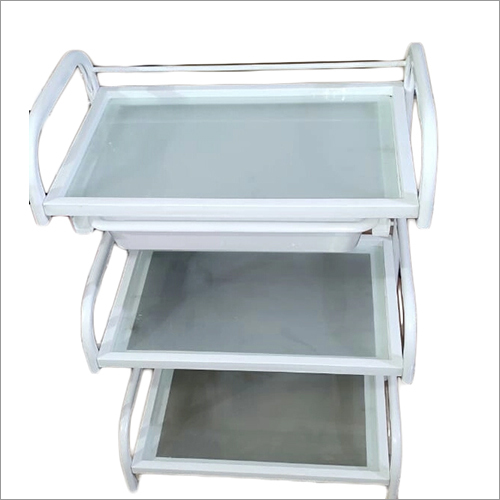 White Glass Trolley