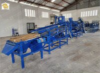 Cashew Scooping Machine - Mild Steel/stainless Steel, 13.8x3.0x4.5 Ft, Blue, 600-650kg/hr Capacity, 85% Accuracy, 1.5 Hp Electric Motor