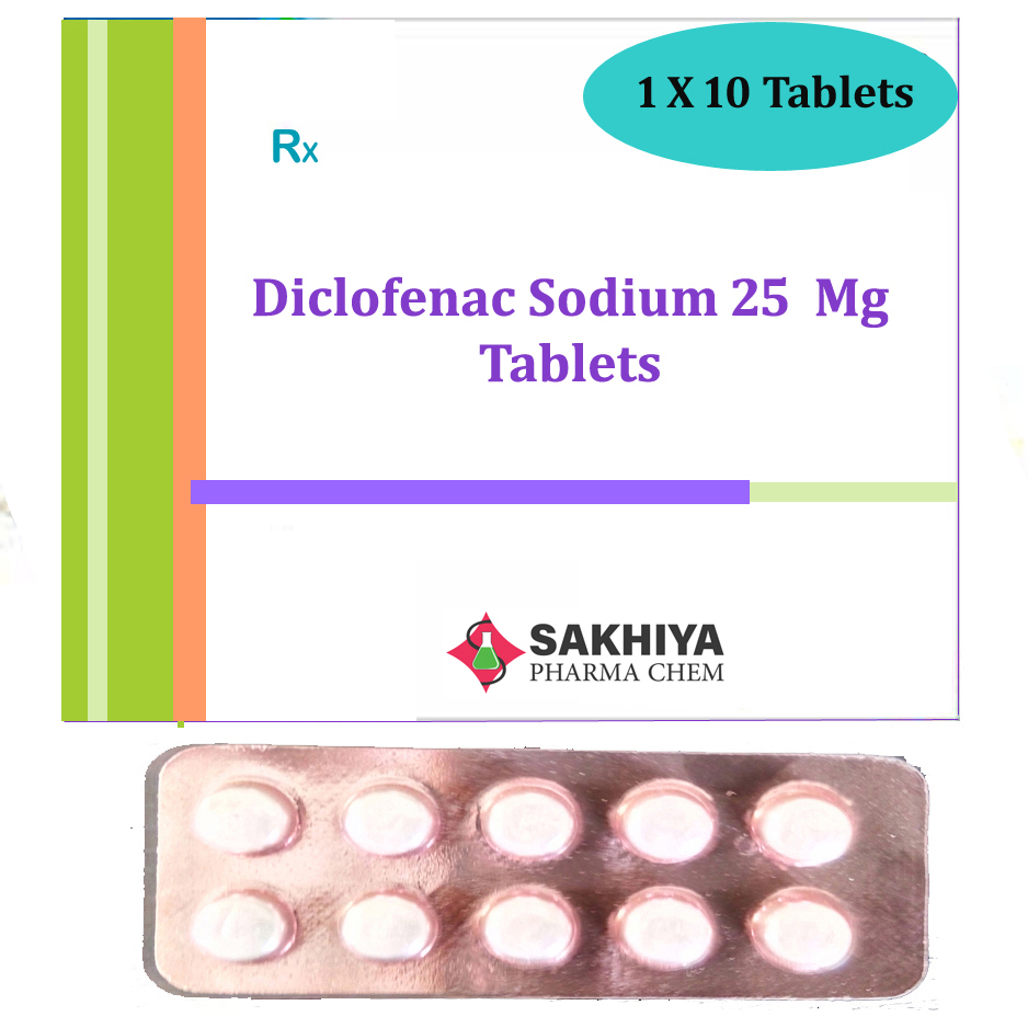Diclofenac Sodium 25mg Tablets