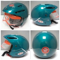 Q-7 GOLD Open Face Bike Helmet