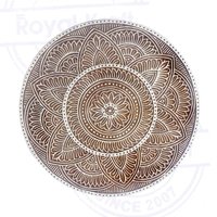 5 Inch Large Round Wooden Block Printing Stamps