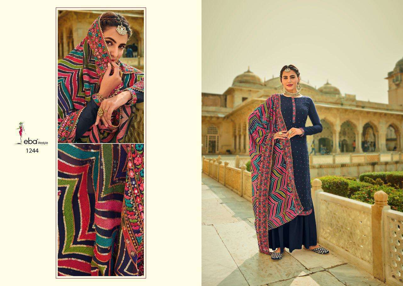 Eba Lifestyle Ashpreet Vol 2 Chinon With Embroidery Designer Suit Catalog