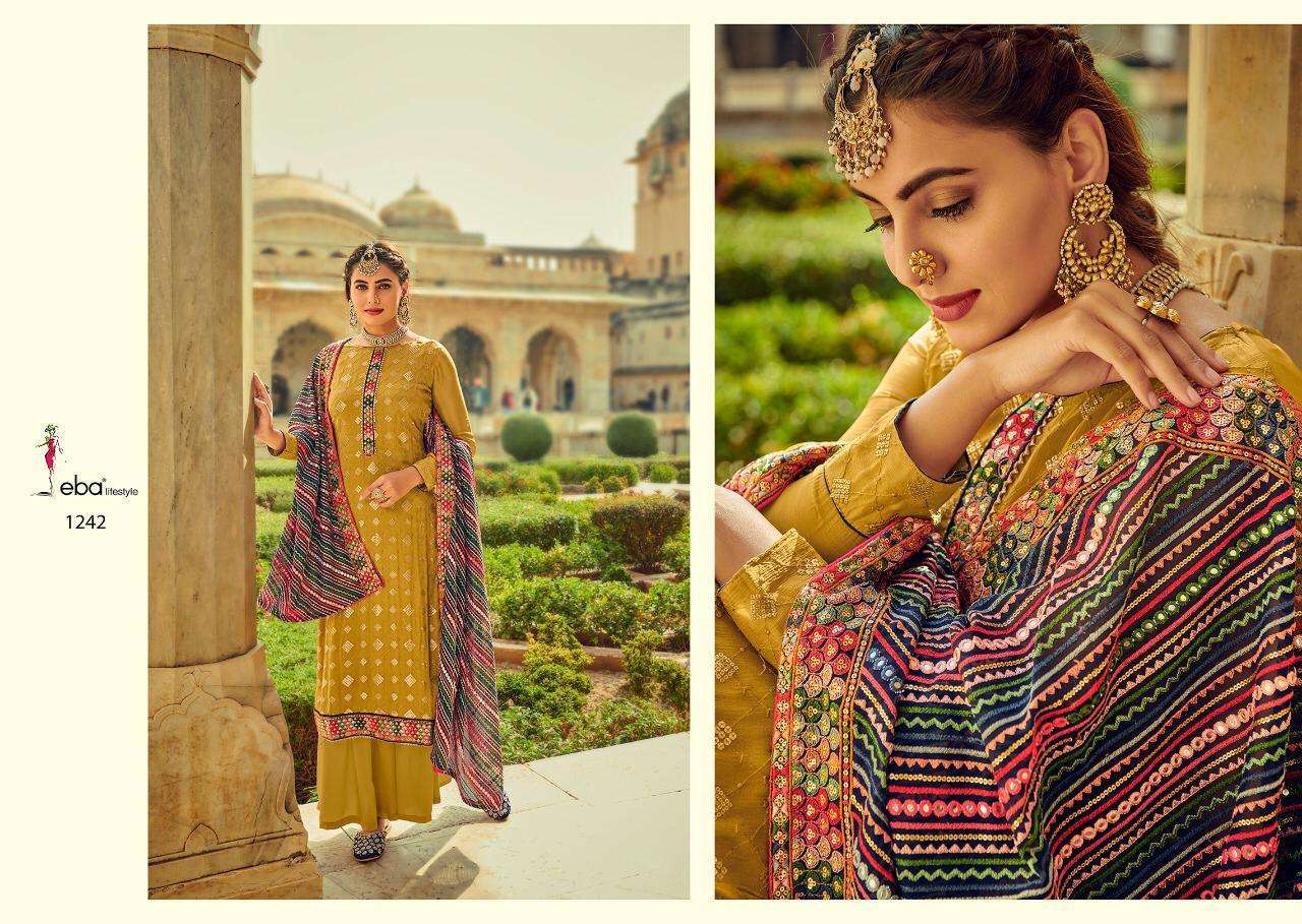 Eba Lifestyle Ashpreet Vol 2 Chinon With Embroidery Designer Suit Catalog