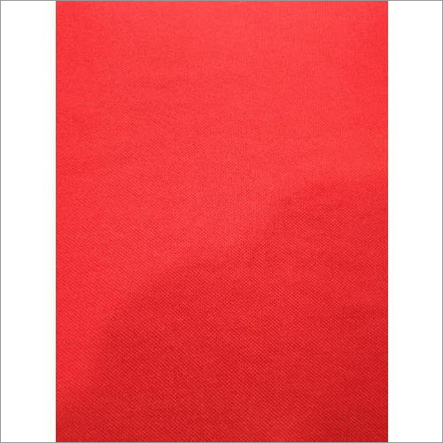 Red PP Spun Fabric - Weight as Per Requirement kg | Exceptionally Soft, Orange Color, Plain Pattern for Garment Industries
