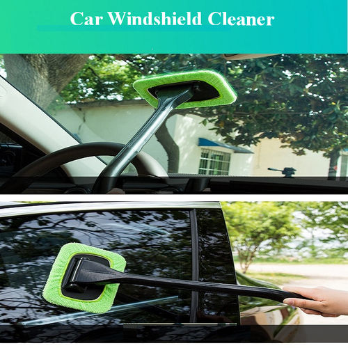 Car Window Cleaner Duster, Car Windshield Glass Pivoting Head Cleaning Brush,