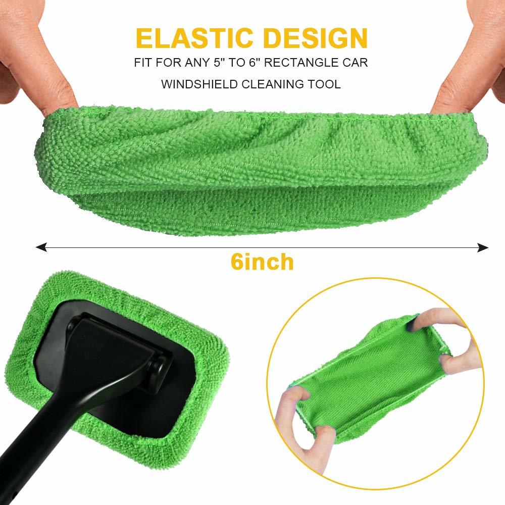 Car Window Cleaner Duster, Car Windshield Glass Pivoting Head Cleaning Brush,