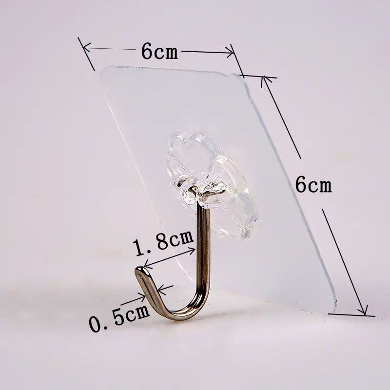 Adhesive Flower Hook, Adhesive Transparent Hook