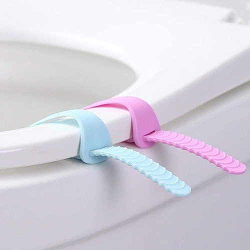 Toilet Seat Lifter Band Foldable Toilet Cover Seat Lid Lifter Handle Bathroom Accessories