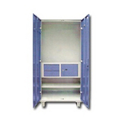 Steel Almirah with Locker and Drawer