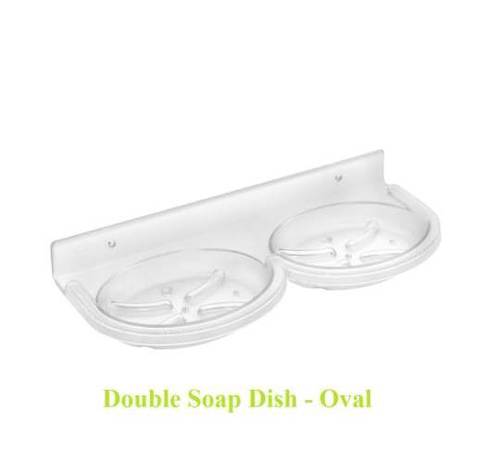 DOUBLE SOAP DISH-OVAL