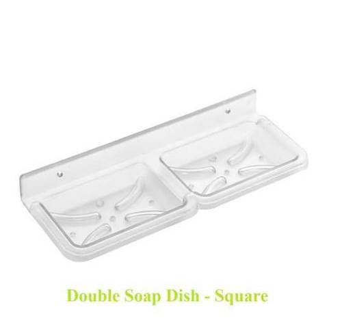 DOUBLE SOAP DISH-SQUARE