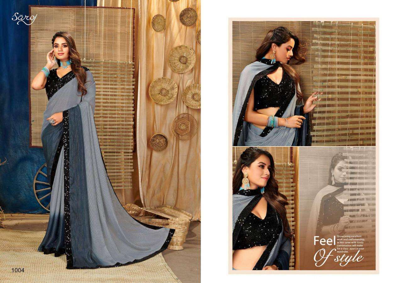 Saroj Textiles Bollywood Georgette Designer Saree Catalog