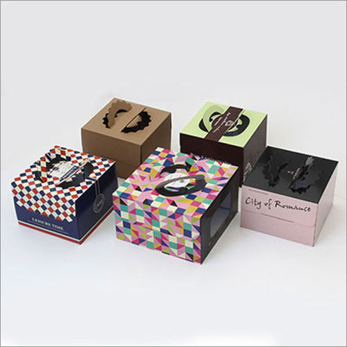 Square Printed Kraft Paper Box